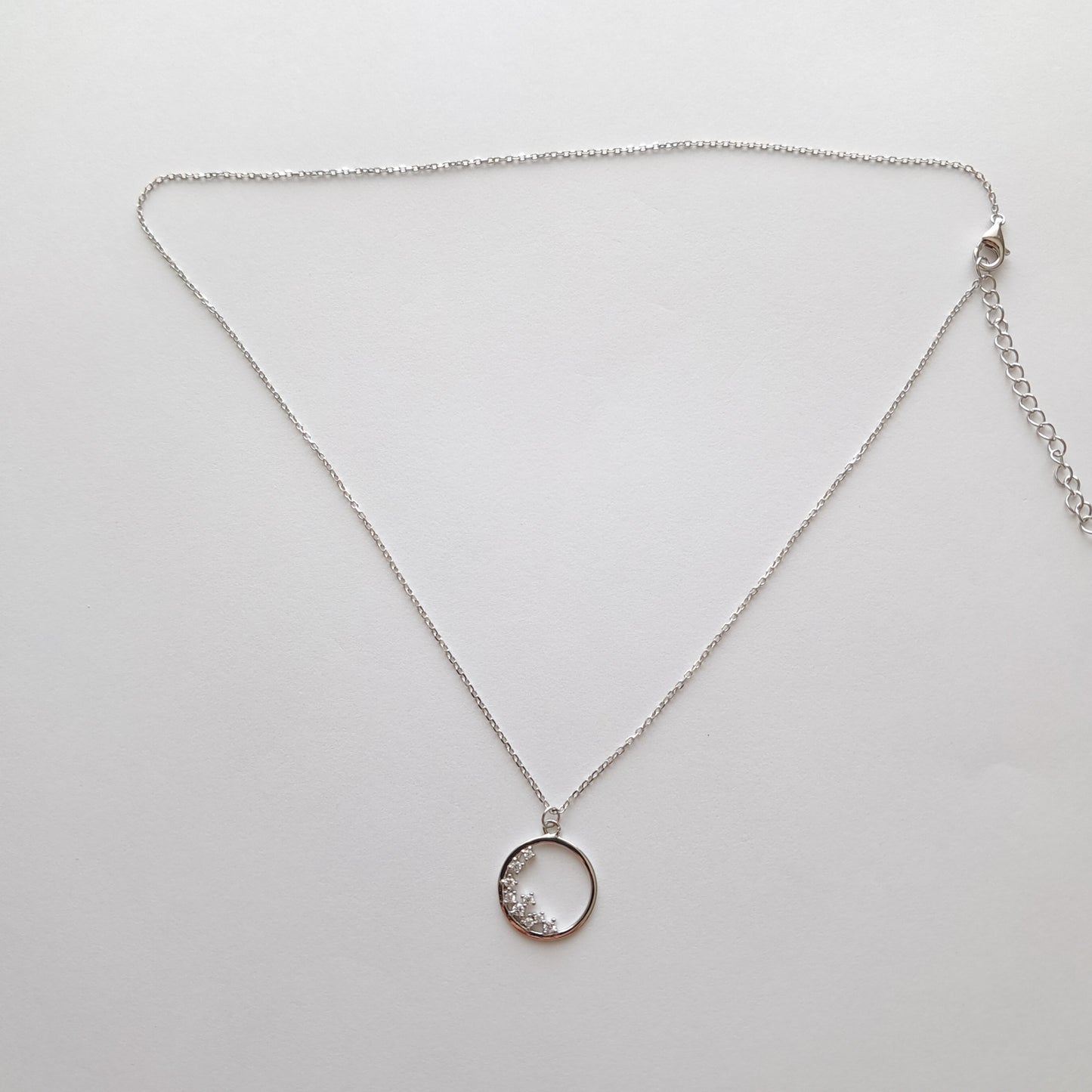 Collier Cercle Éternel en Argent 925 - L'Éclat Intemporel Qui Attire Tous Les Regards