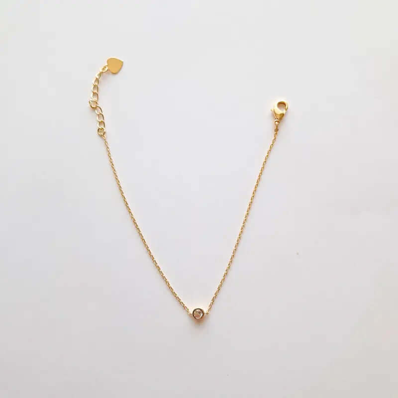 Bracelet Plaqué Or - l'éclat d'un solitaire, le charme du détail C mon shopping™