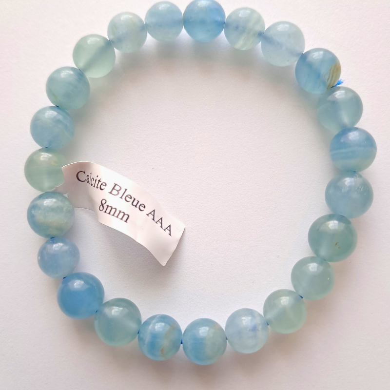 Bracelet Calcite Bleue – Sérénité Instantanée, Énergie Apaisante au Quotidien