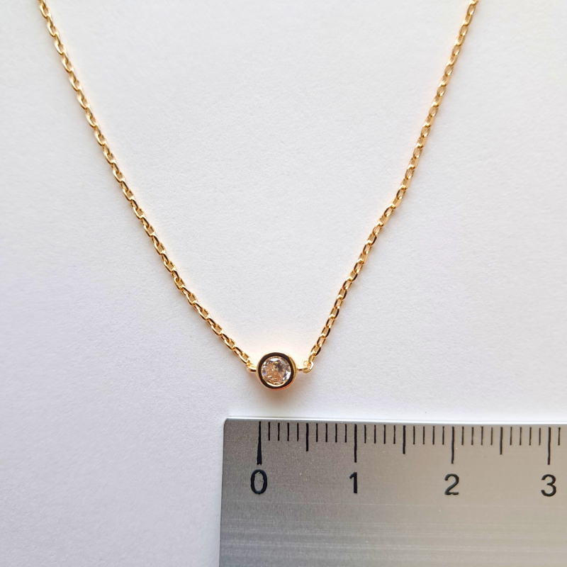 Bracelet Plaqué Or - l'éclat d'un solitaire, le charme du détail