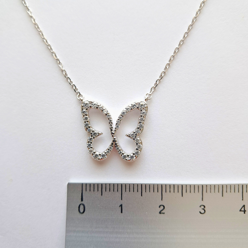 Collier Papillon en Argent 925 – La Liberté en Bijou, Élégance Fine et Intemporelle