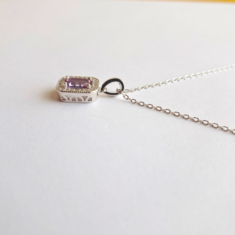 Collier en Argent 925 – Éclat Intemporel & Améthyste Protectrice