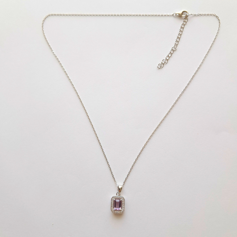 Collier en Argent 925 – Éclat Intemporel & Améthyste Protectrice