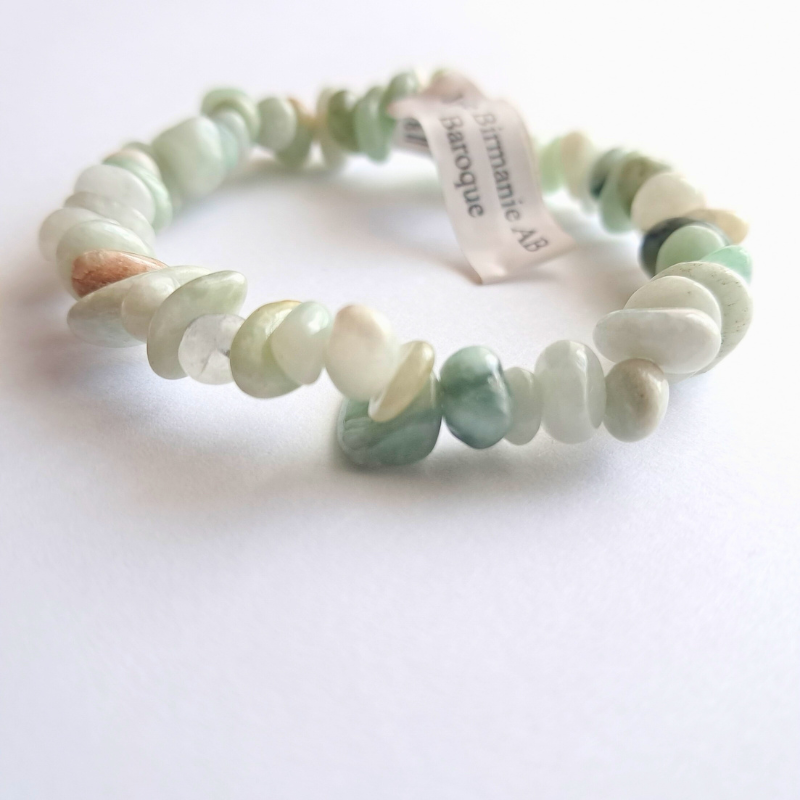 Bracelet Baroque en Jade de Birmanie – Beauté Rare, Énergie Intemporelle