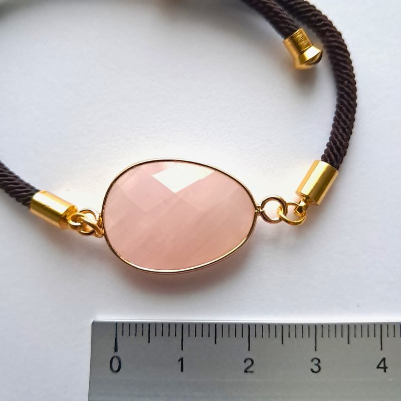Bracelet Cordon Quartz Rose – Amour et Douceur au Quotidien