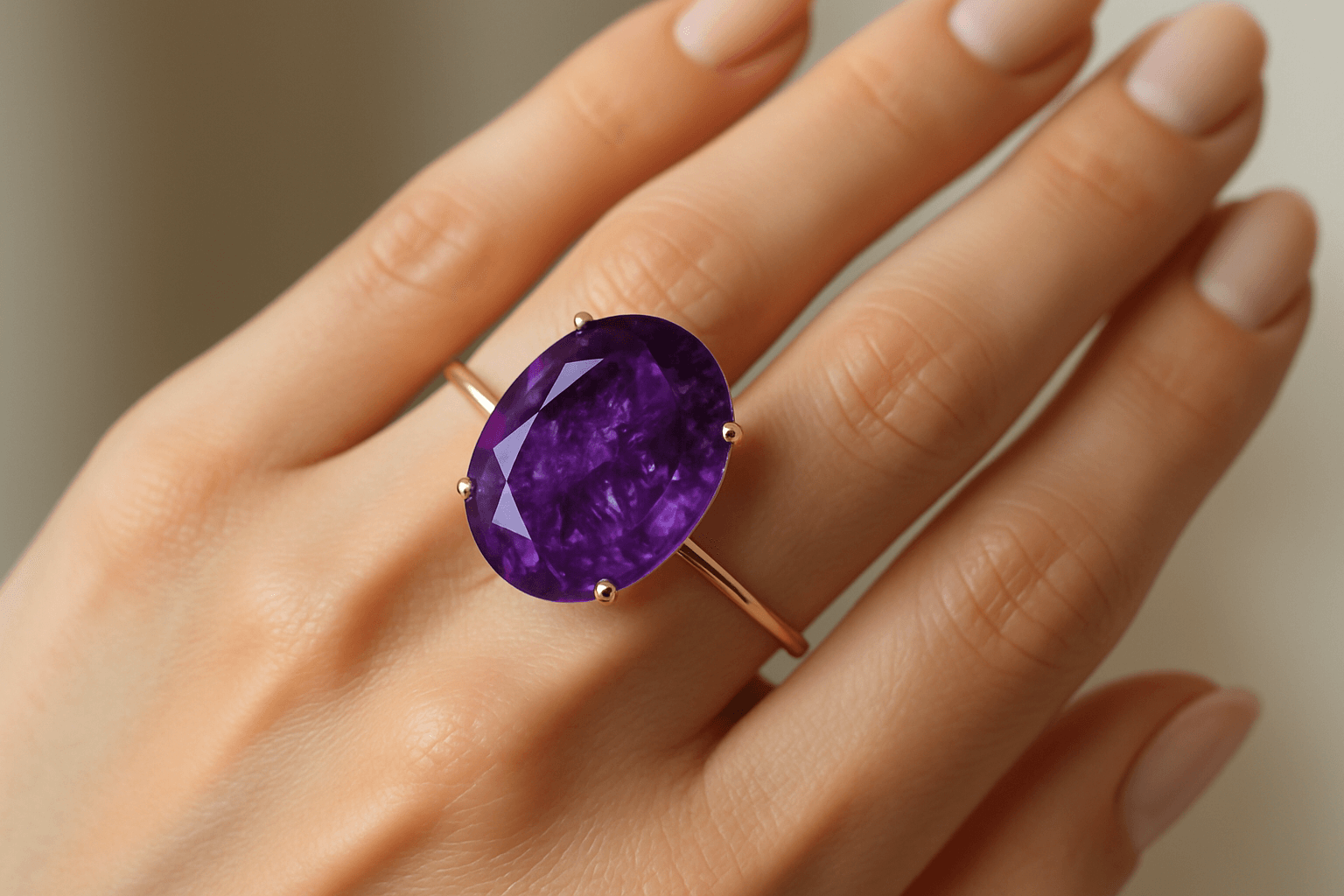 Bague Améthyste du Brésil pour Femme