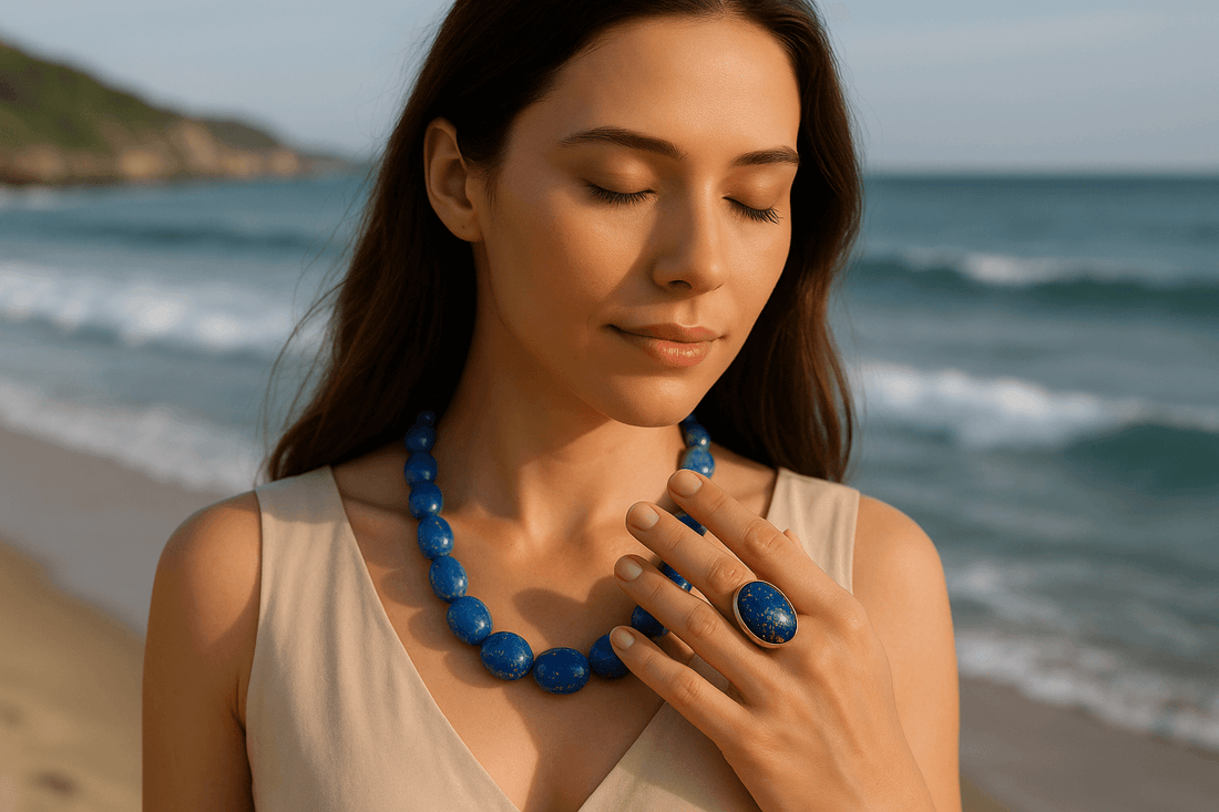 Bague en Lapis Lazuli Naturel