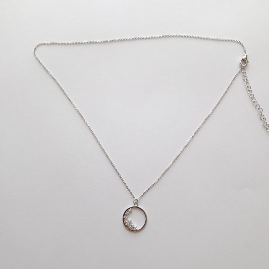 Collier Cercle Éternel en Argent 925 - L'Éclat Intemporel Qui Attire Tous Les Regards