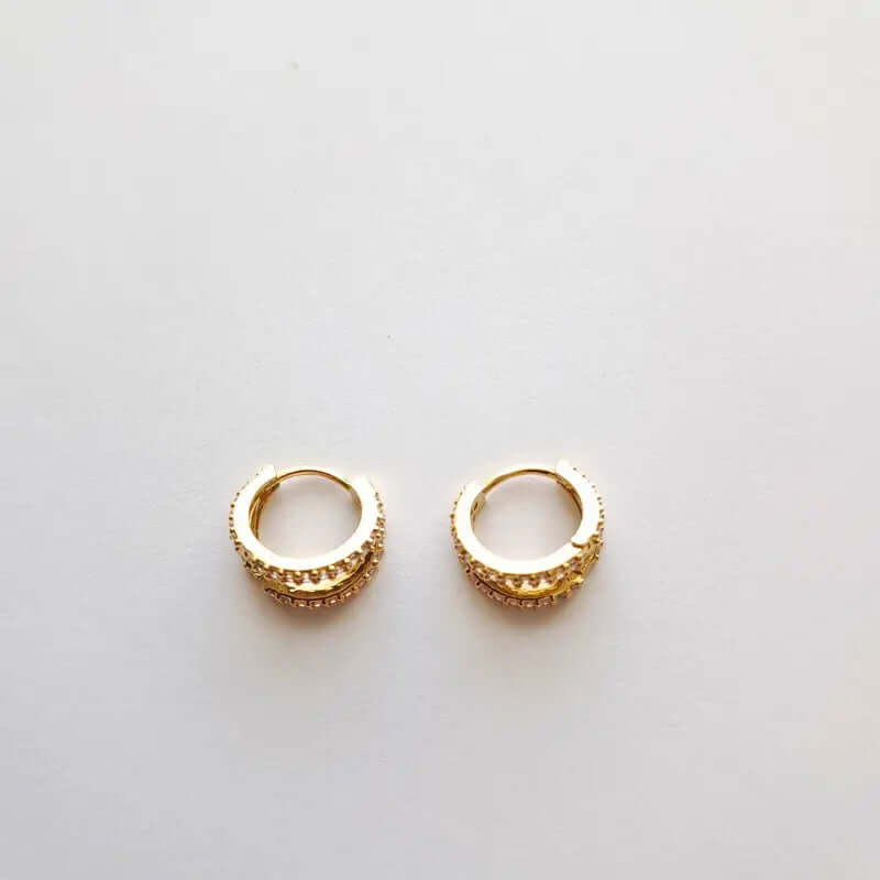 Boucles d’Oreilles Double Éclat – L’Alliance du Raffinement et de la Lumière C mon shopping™