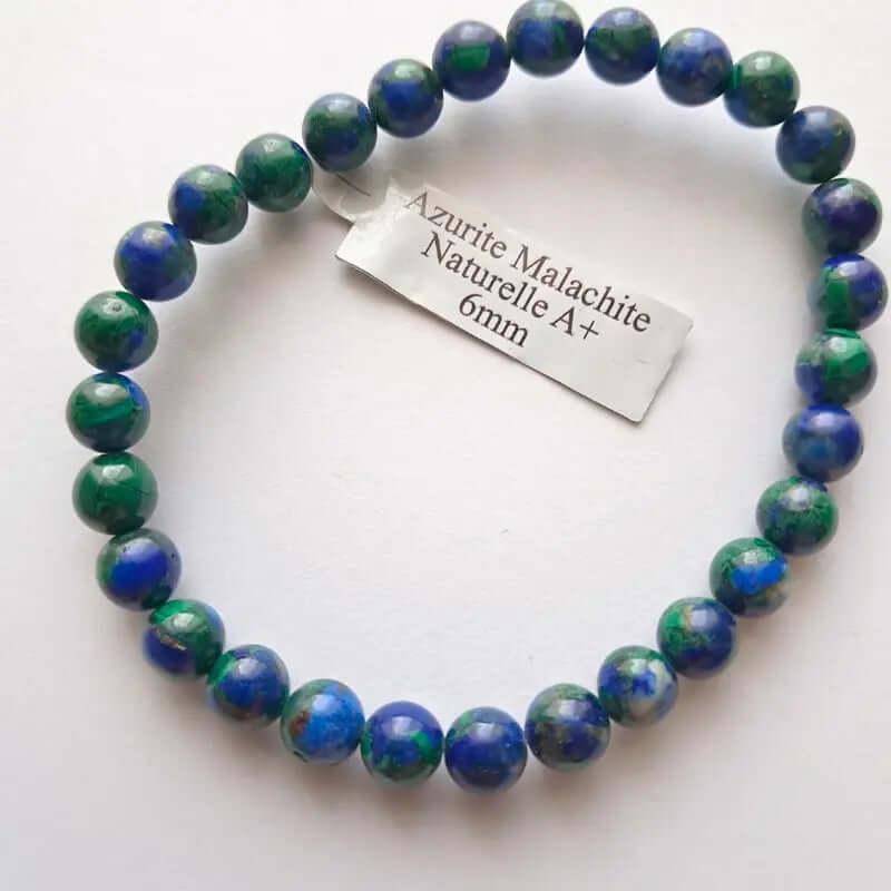 Bracelet en pierre naturelle - Azurite Malachite