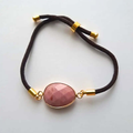 Bracelet Cordon pour femme - Rhodonite