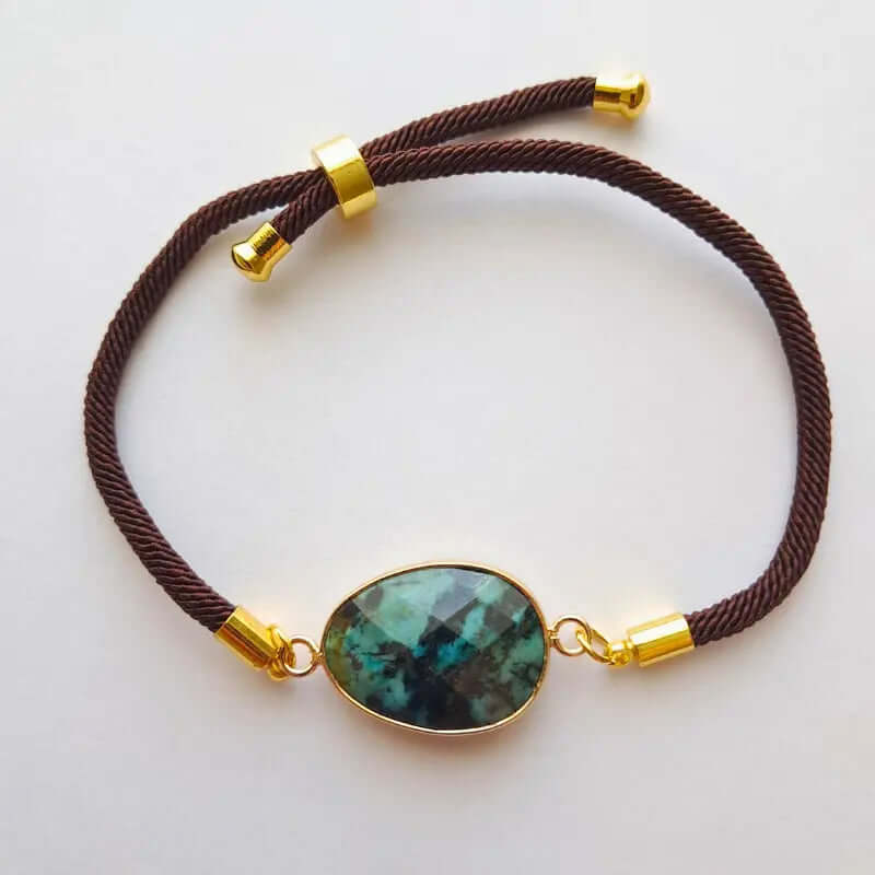 Bracelet Cordon Turquoise d'Afrique – Protection & Communication au Quotidien C mon shopping™