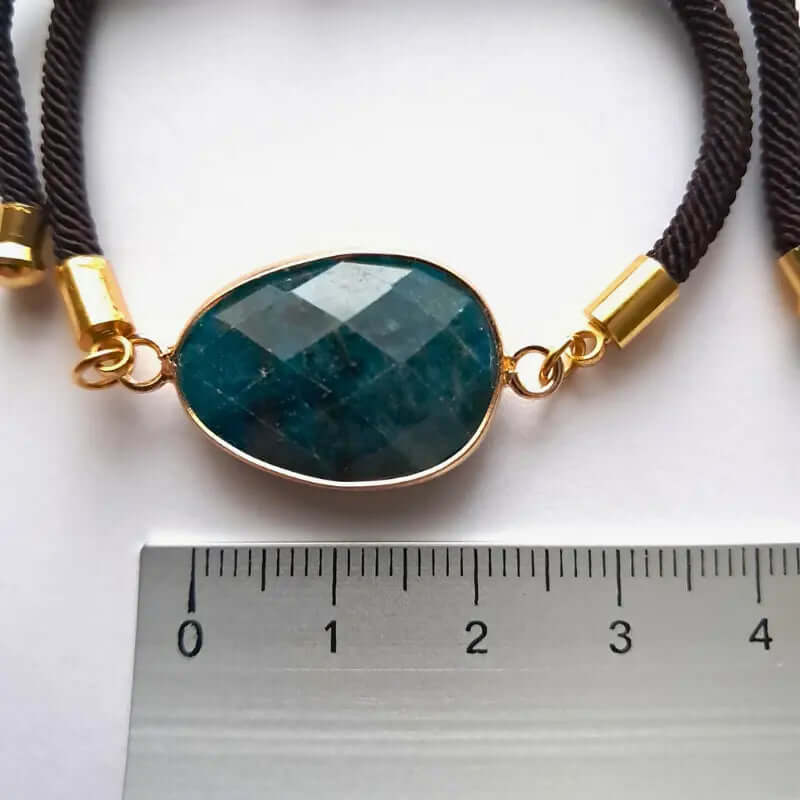 Bracelet Cordon Apatite Bleue – Clarté & Créativité au Poignet C mon shopping™