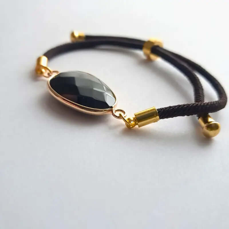 Bracelet Cordon Obsidienne Noire – Protection Puissante au Quotidien C mon shopping™