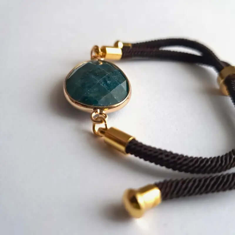 Bracelet Cordon Apatite Bleue – Clarté & Créativité au Poignet C mon shopping™