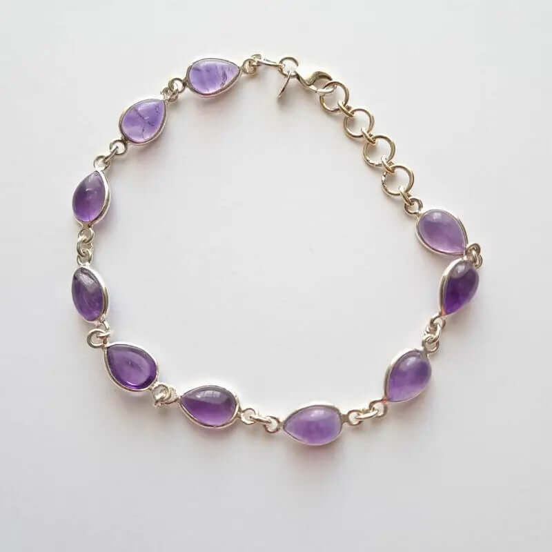 Bracelet en Argent 925 – Améthyste Naturelle, Élégance et Énergie Réunies C mon shopping™