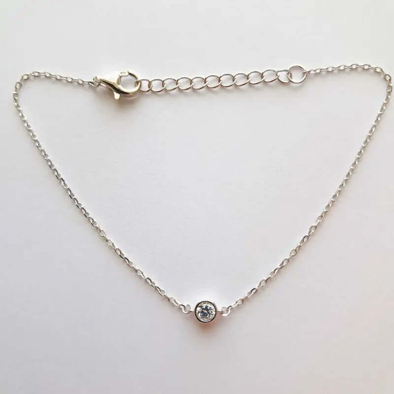 Bracelet en argent pour femme - Solitaire