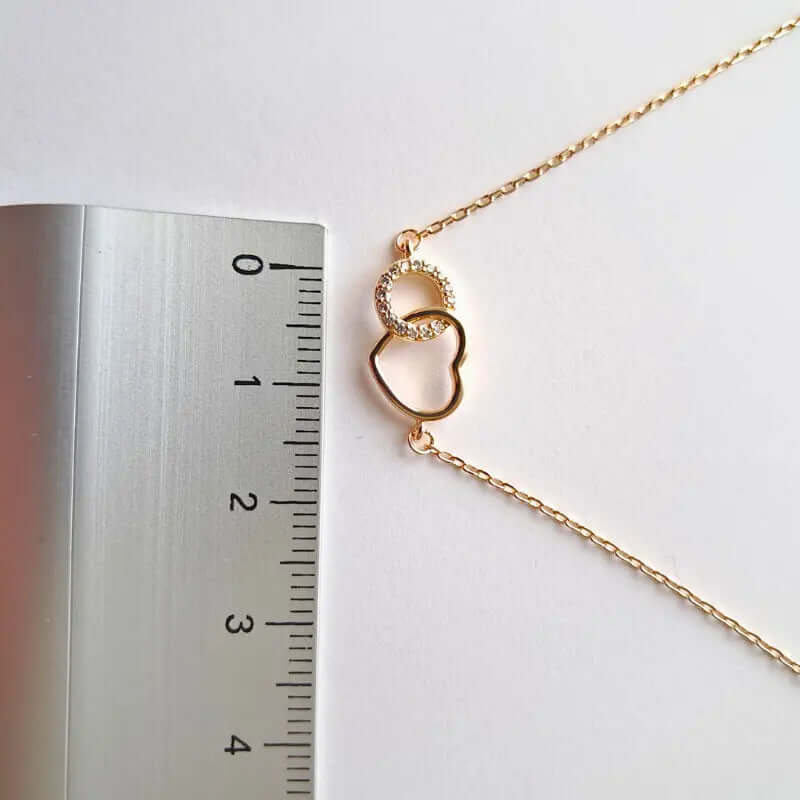 Bracelet d'amour et d'élégance Cœur & Cercle Entrelacés en Plaqué Or C mon shopping™