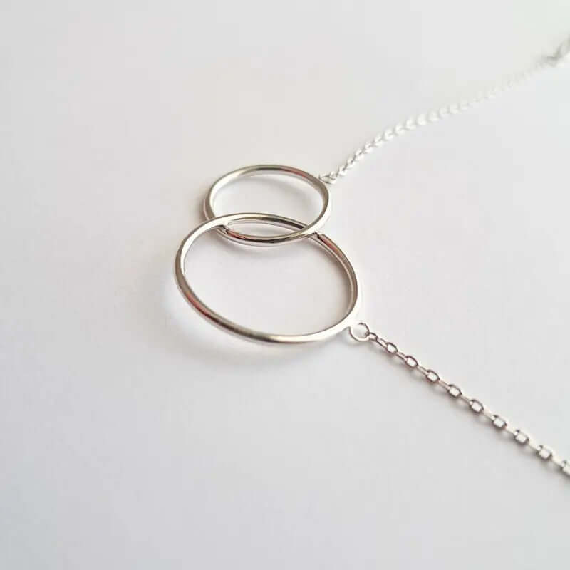 Bracelet Argent 925 Rhodié – Élégance infini des Anneaux Entrelacés C mon shopping™