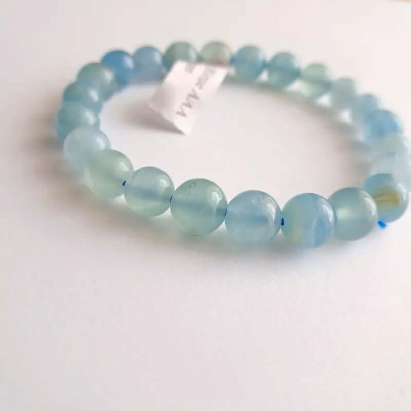Bracelet en pierre naturelle - Calcite Bleue
