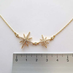 Bracelet en plaqué or pour femme – Étoile Étincelante