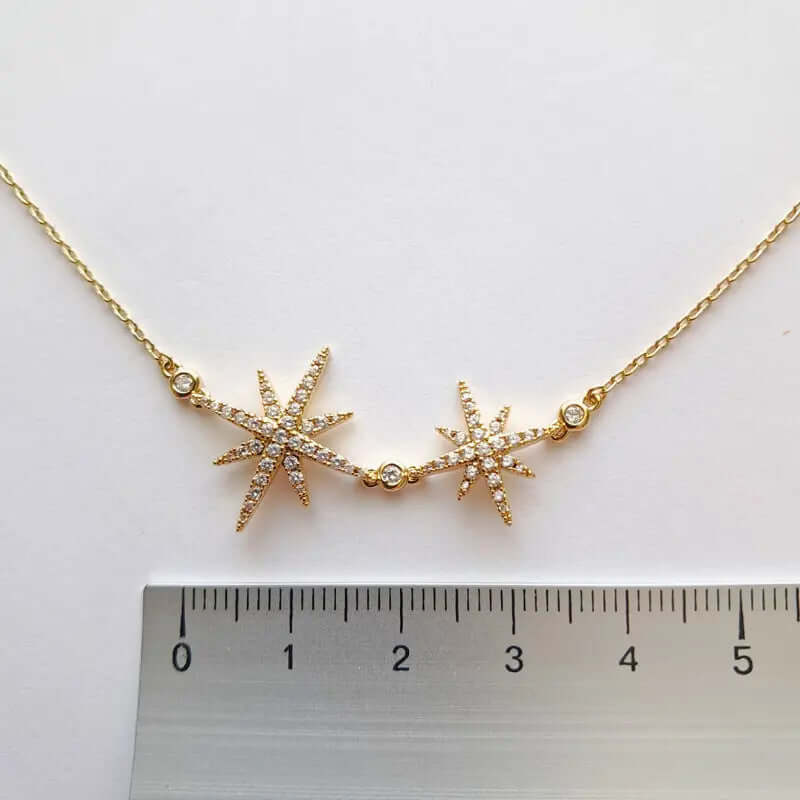 Bracelet Plaqué Or – Étoile Étincelante, Élégance Céleste au Poignet C mon shopping™