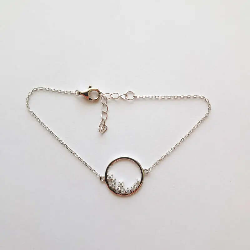 Bracelet en Argent 925 - Cercle d'éclat, Élégance infinie C mon shopping™