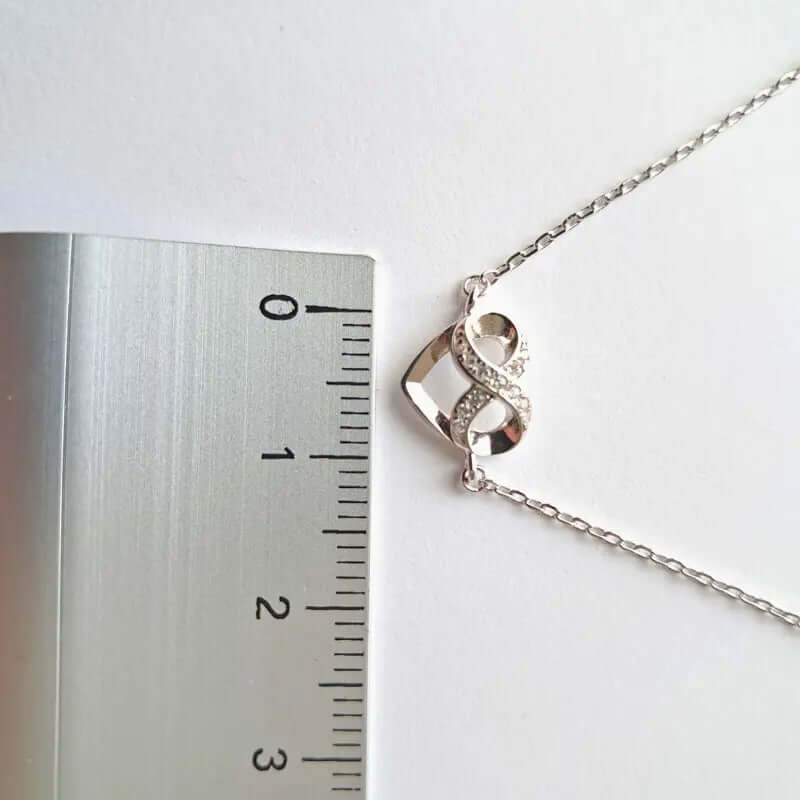 Bracelet Éternité d’Argent – Fusion du Cœur et de l’Infini C mon shopping™