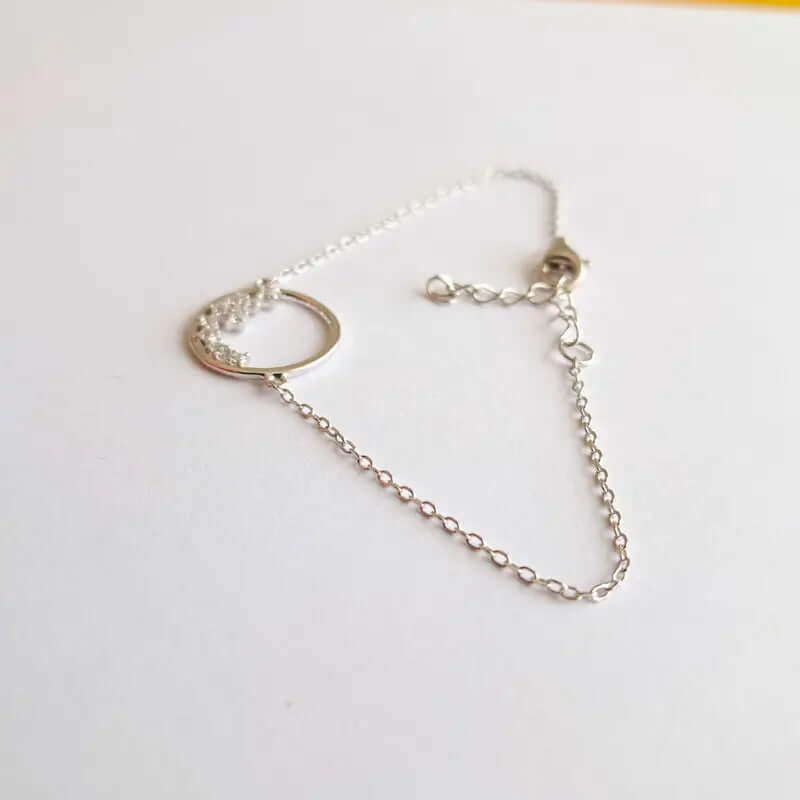 Bracelet en Argent 925 - Cercle d'éclat, Élégance infinie C mon shopping™