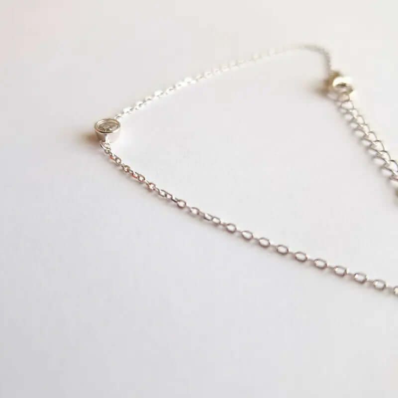 Bracelet en argent pour femme - Solitaire