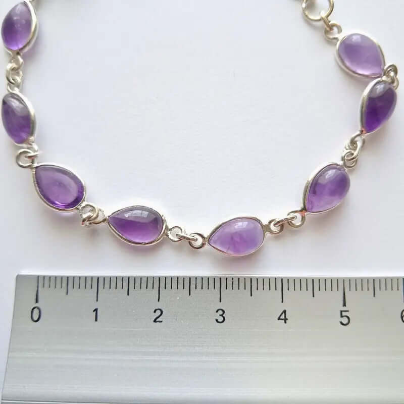 Bracelet en Argent 925 – Améthyste Naturelle, Élégance et Énergie Réunies C mon shopping™