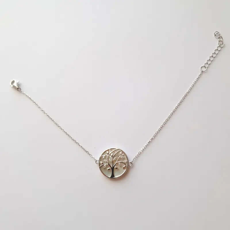 Bracelet Éveil Eternel – Arbre de Vie & Nacre en Argent 925 C mon shopping™