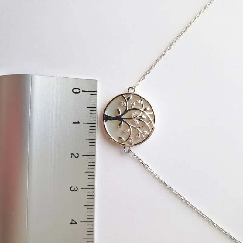 Bracelet Éveil Eternel – Arbre de Vie & Nacre en Argent 925 C mon shopping™