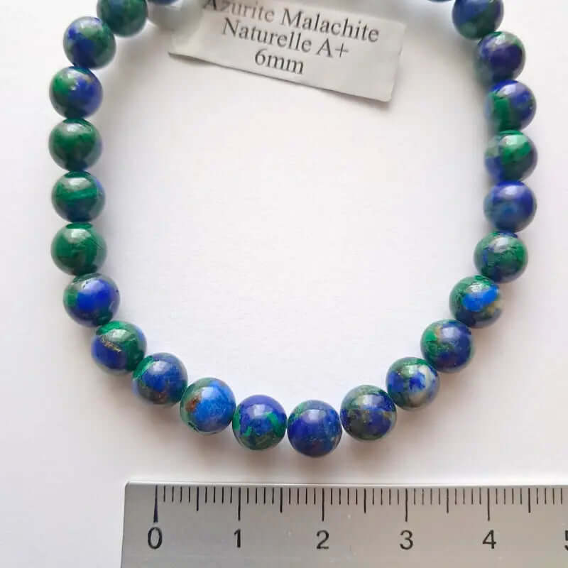 Bracelet en pierre naturelle - Azurite Malachite