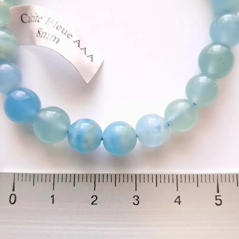 Bracelet Calcite Bleue – Sérénité Instantanée, Énergie Apaisante au Quotidien C mon shopping™