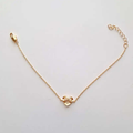 Bracelet plaqué or pour femme – Cœur et infini doré