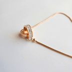 Bracelet en acier inoxydable doré pour femme