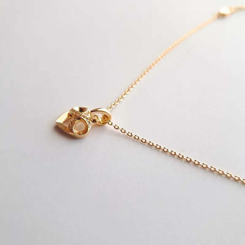 Collier Cœur Infini Plaqué Or – Symbole d'Amour Éternel et Puissant C mon shopping™