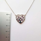 Collier en argent pour femme – Cœur arbre de vie