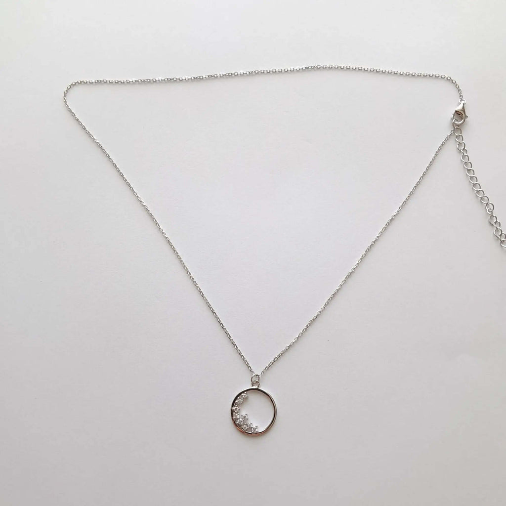 Collier Cercle Éternel en Argent 925 - L'Éclat Intemporel Qui Attire Tous Les Regards C mon shopping™