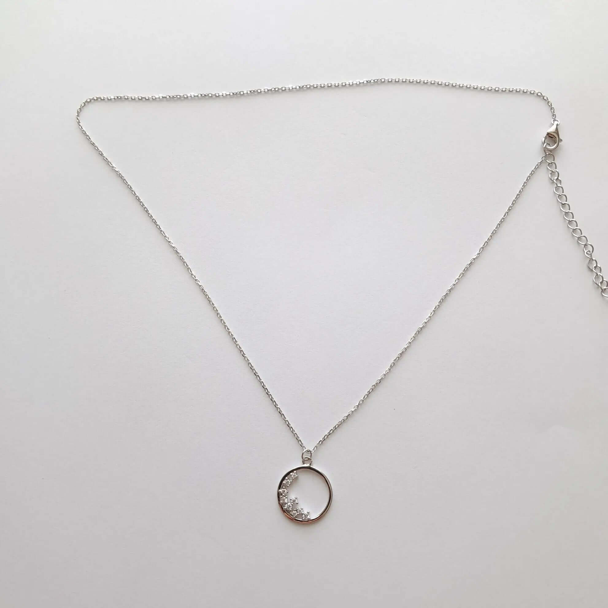 Collier Cercle Éternel en Argent 925 - L'Éclat Intemporel Qui Attire Tous Les Regards C mon shopping™