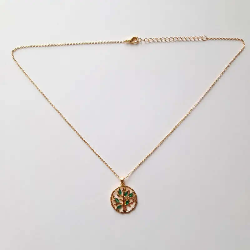 Collier Plaqué Or 18 Carats – Arbre de Vie, l’Équilibre et la Force C mon shopping™