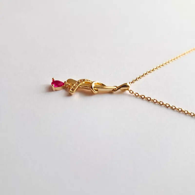 Collier Plaqué Or – Forme Entrelacée, L’Élégance d’une Rose Inversée C mon shopping™