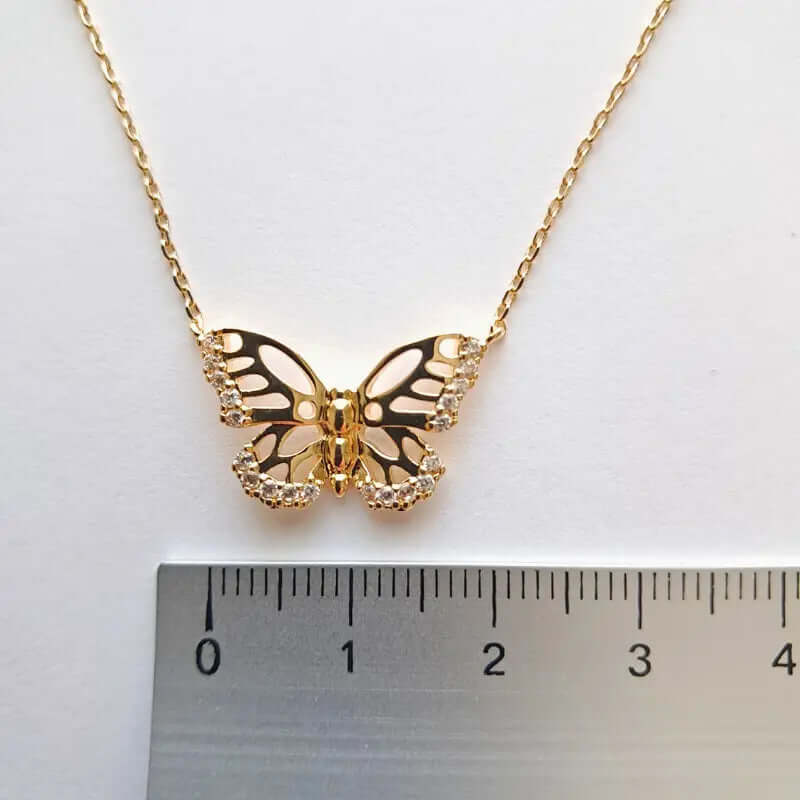 Collier Plaqué Or - Éclat de liberté - Le Papillon en Or C mon shopping™