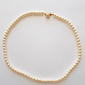 Collier en perles de Majorque blanches imitation
