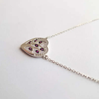 Collier en argent pour femme – Cœur arbre de vie