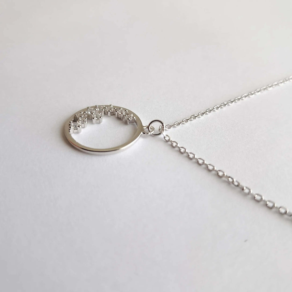 Collier Cercle Éternel en Argent 925 - L'Éclat Intemporel Qui Attire Tous Les Regards C mon shopping™