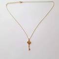 Collier plaqué or pour femme - Clé vintage