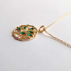 Collier Plaqué Or 18 Carats – Arbre de Vie, l’Équilibre et la Force C mon shopping™