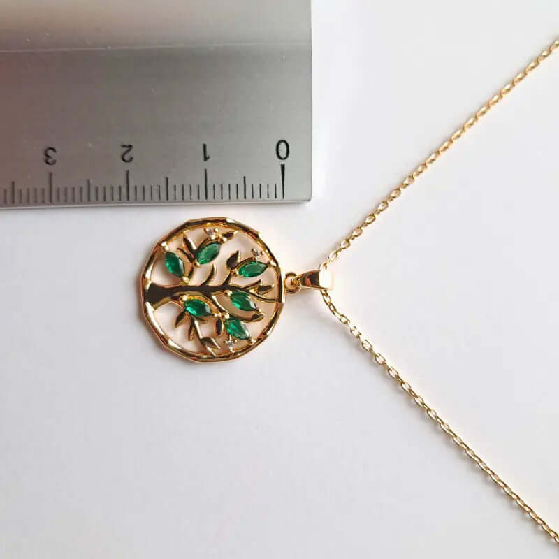Collier Plaqué Or 18 Carats – Arbre de Vie, l’Équilibre et la Force C mon shopping™